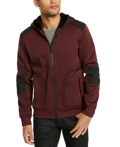 INC International Concepts INC Men's Overbound Hooded Jacket Friar ...