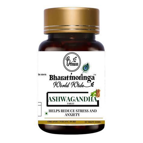 Buy Bharat Moringa Ashwagandha Tablet - Helps Reduce Stress and Anxiety ...