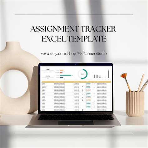 Assignment Tracker Excel Template: Homework Planner (digital Download ...