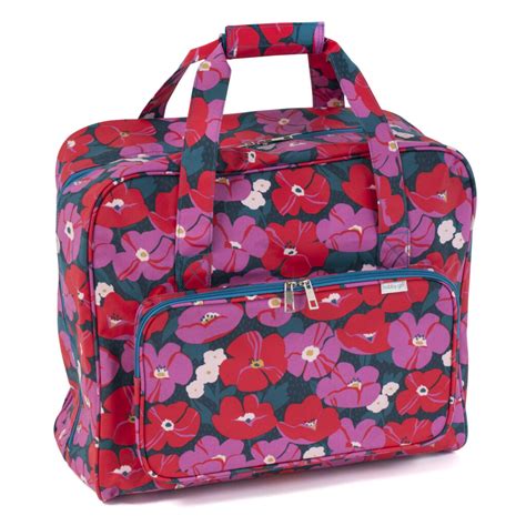 Sewing Machine Bag – Matte PVC – Modern Floral - Sewing Direct