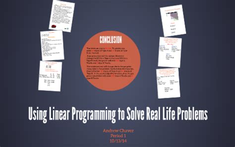 Image result for Linear Programming Real Life Examples