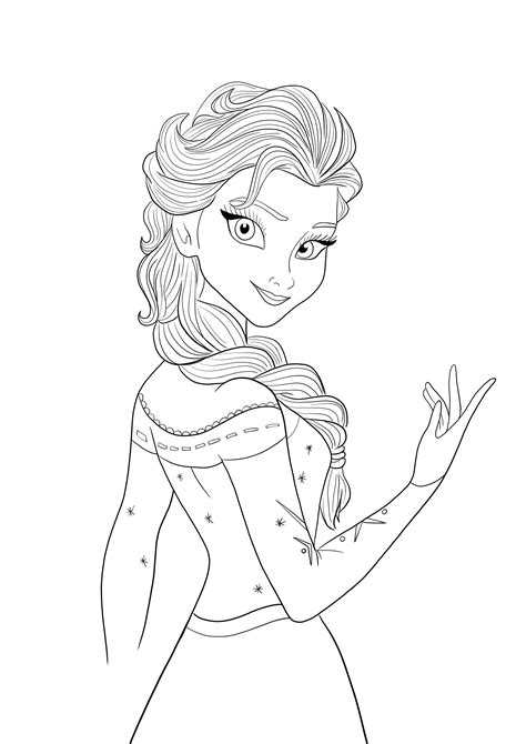 Coloring Pages Elsa Frozen at webflynnblog Blog