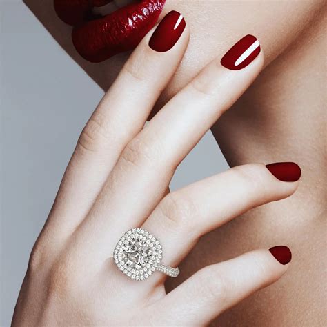Salve ‘Godhead’ Cushion Cut Stone Studded Adjustable Ring - Salve