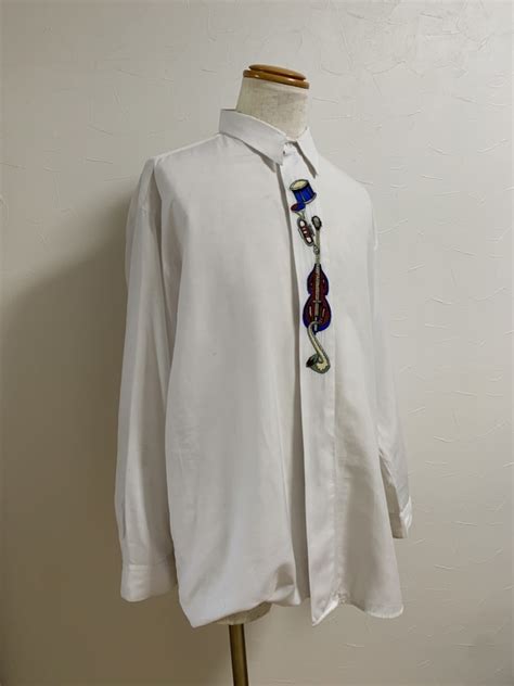 1980～90's Embroidery Long Sleeve Shirt | Link
