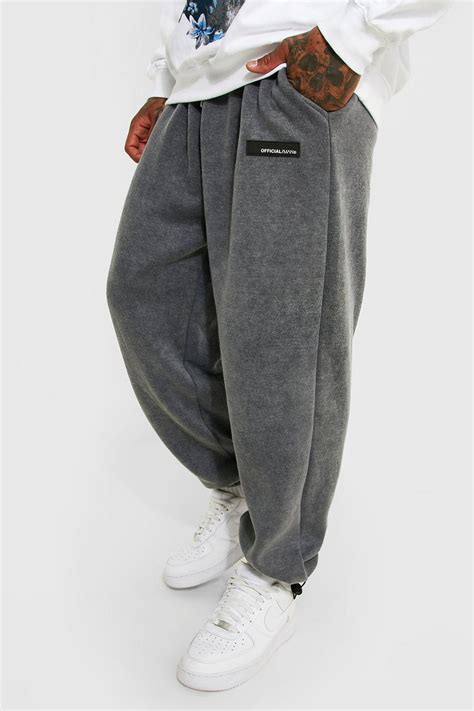 Extreme Oversize Acid Wash Heavyweight Jogger | boohoo UK