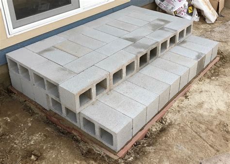 Installing Concrete Block Stairs