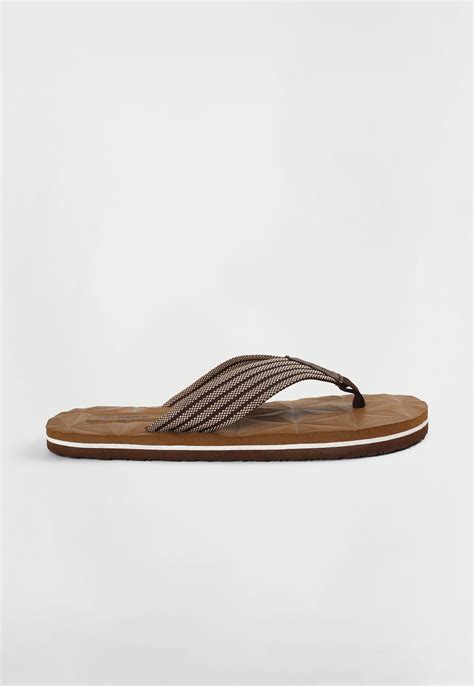 Buy Men Textured V-Strap Flip Flops Online at just Rs. 299.0 ...