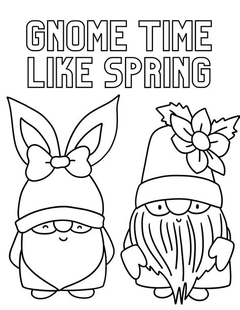 Easy Coloring Pages Spring