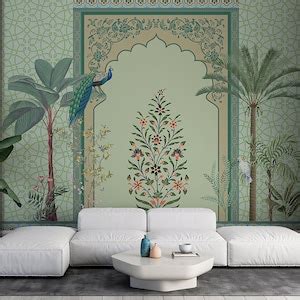 Buy Mughal & Rajasthani Jharokha Wallpaper – Royal Heritage Arch Wall ...