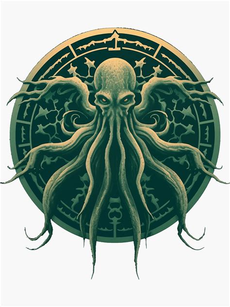"Cthulhu Emblem" Sticker for Sale by cosmicctsy | Redbubble