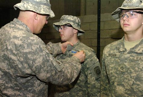 Paratroopers pin on combat badges in Iraq | Article | The United States ...