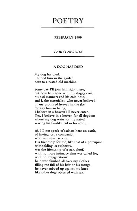 Pablo Neruda Poetry