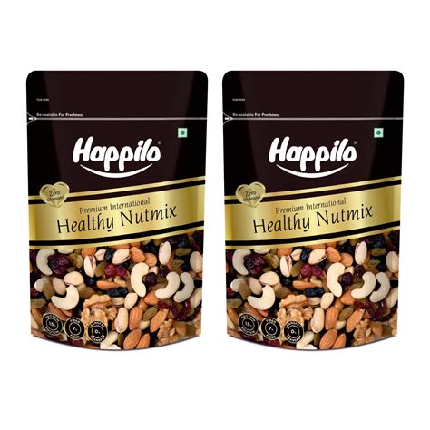 Happilo Premium International Healthy Nutmix, 200g (Pack of 2), Dry ...