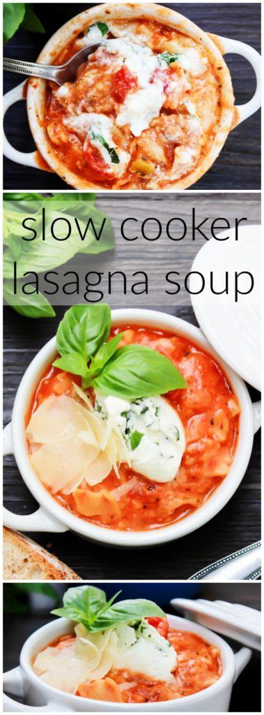 Slow Cooker Lasagna Soup   A Dash of Sanity