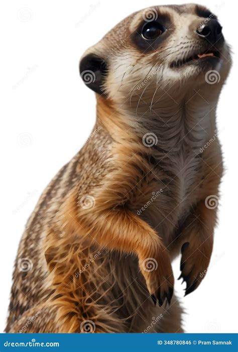 Curious Meerkat, Playful Symbol of African Wildlife. Stock Illustration - Illustration of ...