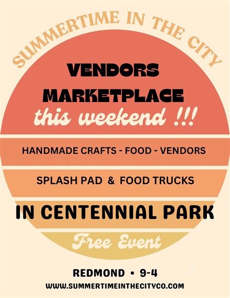 SUMMER TIME IN THE CITY VENDOR MARKETPLACE CENTRAL OREGON REDMOND ...