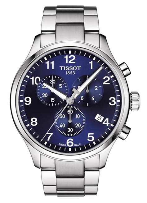 Tissot T Sport Chrono XL Analogue Men's Watch (Blue Dial Silver Colored ...