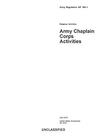 Army Regulation AR 165-1 Religious Activities: Army Chaplain Corps ...