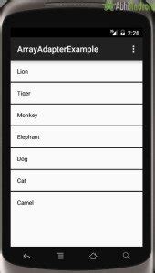 Image result for ArrayAdapter Example Android
