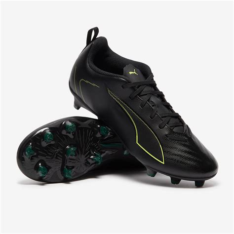 Puma Kids Ultra 6 Play FG/AG - Puma Black/Fizzy Light/Green Terrain ...