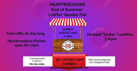 End of Summer Crafter- Vendor Fair, 1705 County Hwy OO , Chippewa Falls ...