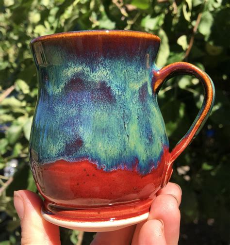 Firebrick x3 under seaweed x2 heavy coats | Ceramic glaze recipes ...