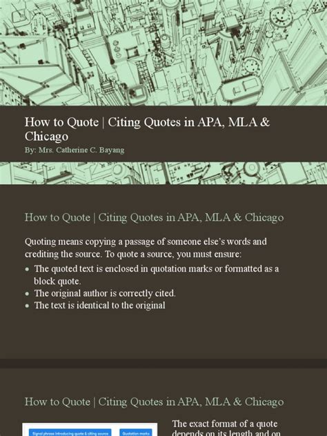 How To Quote | PDF | Citation | Apa Style