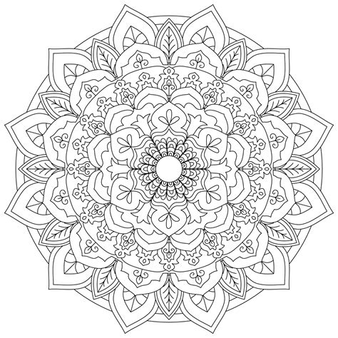 Printable Mandala Coloring Page