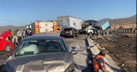 Accidente macrolibramiento Querétaro: mueren 3 personas en carambola