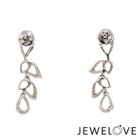 Platinum Evara Diamond Earrings Set JL PT E 341 – Jewelove™