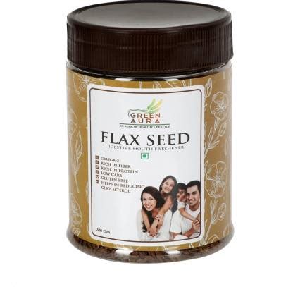Green Aura 200gm Brown Flax Seeds Price in India - Buy Green Aura 200gm ...