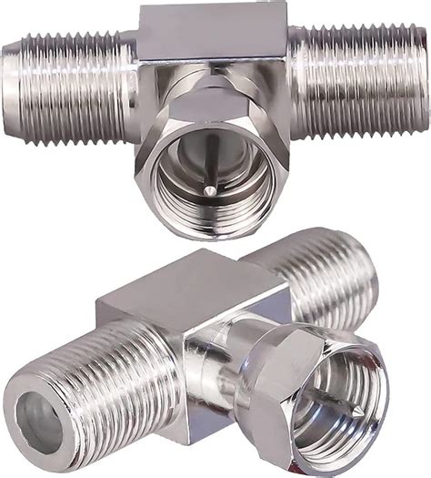 Buy NETBOON F Type Male to Dual Female Coaxial Connector | F Type Male ...
