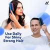 NexLev LED Hair Therapy Comb| Red & Blue LED light| Electric Scalp Mas ...