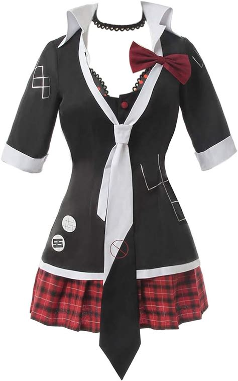 Buy CR ROLECOS Junko Enoshima Cosplay Costume Outfit Uniform Dress for ...