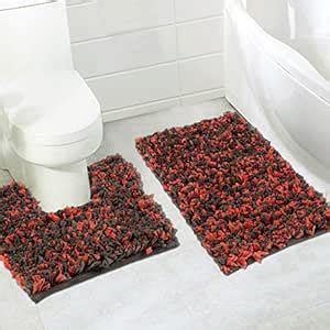 Buy Home Candy Plush Modern 2 Piece Cotton Bath Mat Set - Multicolour ...