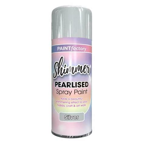 Paint Factory Pearlised Spray Silver 400ml - Sprayster