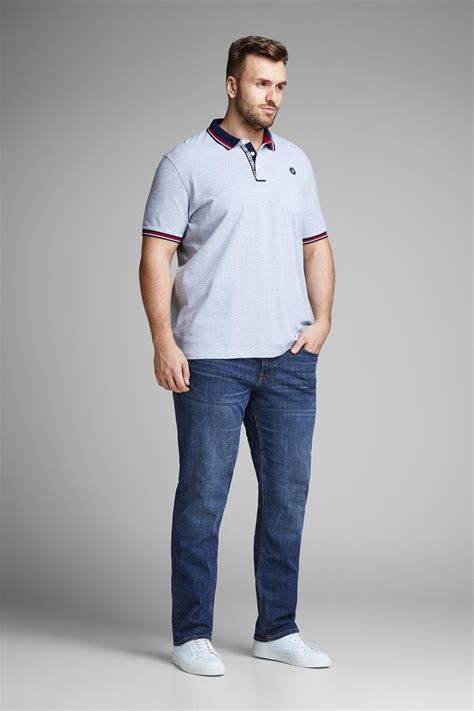 JACK & JONES PLUS SIZE slim fit jeans JJITIM JJORIGINAL Plus Size blue ...