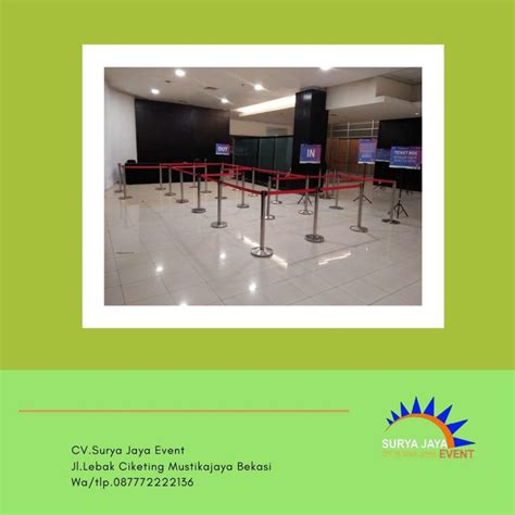 Sewa Tiang Antrian Karawang Siap Kirim Pelayanan 24 Jam