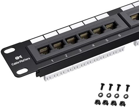 [UL Listed] Cable Matters Rackmount or Wallmount 24-Port Cat6 RJ45 ...