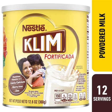 Nestle Klim Fortificada Dry Whole Milk Powder with Vitamins A, C, D ...