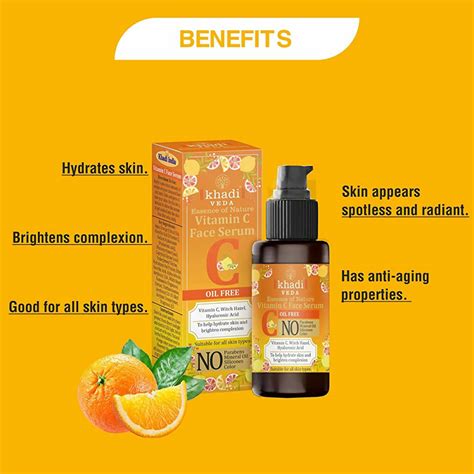 Buy Khadi Veda Vitamin C Face Serum for Skin Brightening Online at Best ...