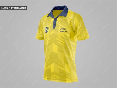 Polo tshirt mockup half side view | Premium PSD