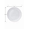 Buy Sonaki Made in India Bone China Quarter Plates (White), Set of 6 ...