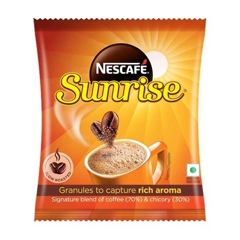 SUNRISE NESCAFE Instant Coffee Powder Pouch| Coffee-Chicory Mix | Rich ...