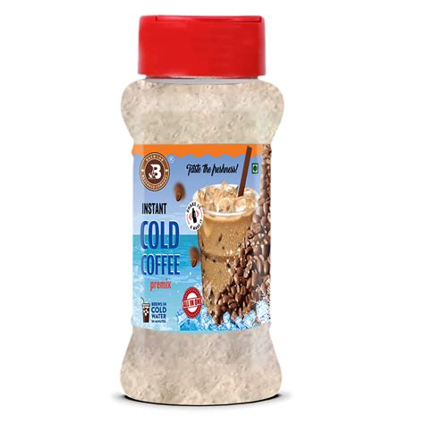 Brew Lab Instant Cold Coffee Premix | Natural Instant Cold Coffee ...