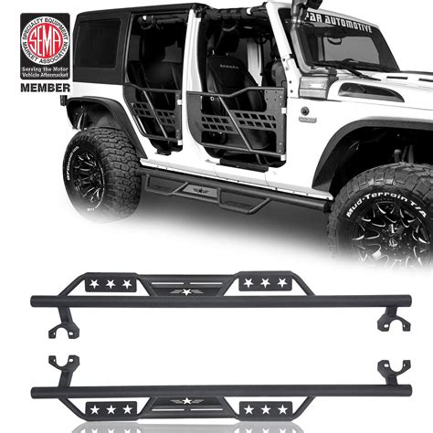 Buy u-Box Wrangler Side Steps Running Boards Nerf Bars Rails for Jeep ...