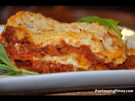Easy Lasagna Recipe (in Bechamel Sauce)   Panlasang Pinoy