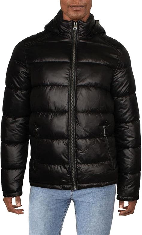 Buy GUESS Mens Heavyweight Hooded Parka Jacket With Removable Faux Fur ...
