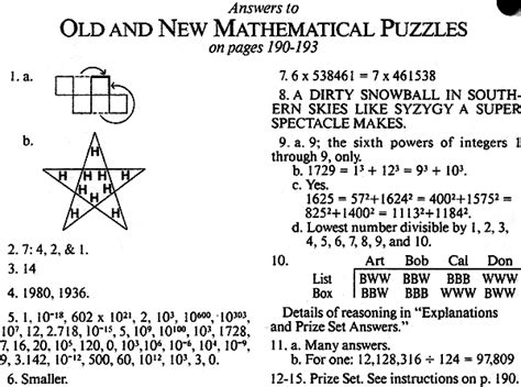 Image result for Mathematic Old Puzzles