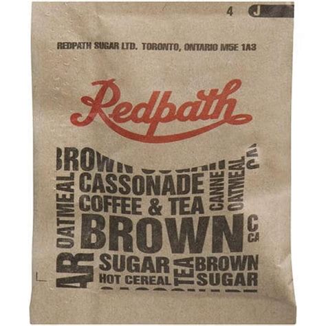 REDPATH BROWN SUGAR SINGLE SERVE PACKETS – 1000 COUNT – Canteen Canada